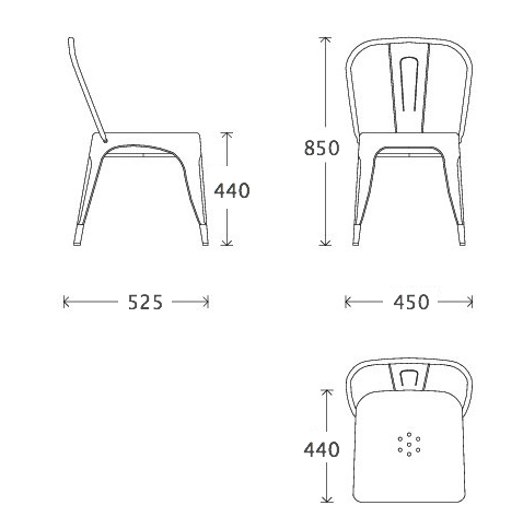Кухонный стул Tolix Chair Кухонный стул Tolix Chair в Брянске