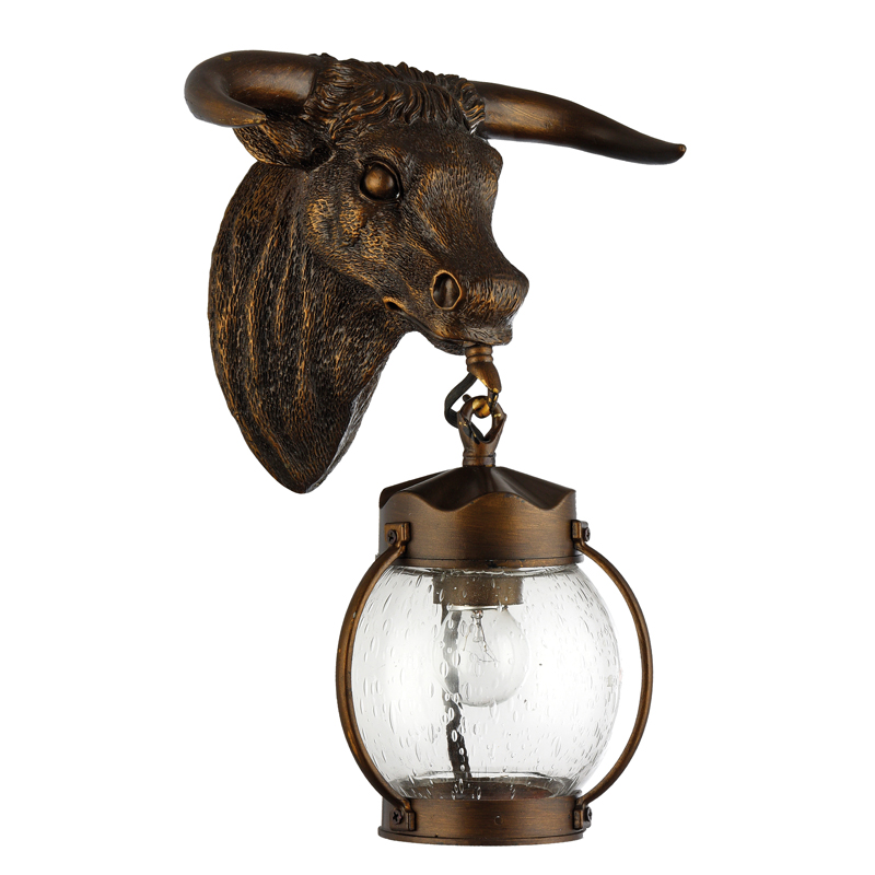 Уличный светильник Buffalo Lantern Коричневый винтаж Прозрачное Стекло Уличный светильник Buffalo Lantern Коричневый винтаж Прозрачное Стекло в Брянске | Loft Concept