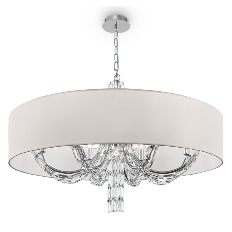 Люстра Damiana Chandelier 88 Белый Хром Люстра Damiana Chandelier 88 Белый Хром в Брянске | Loft Concept