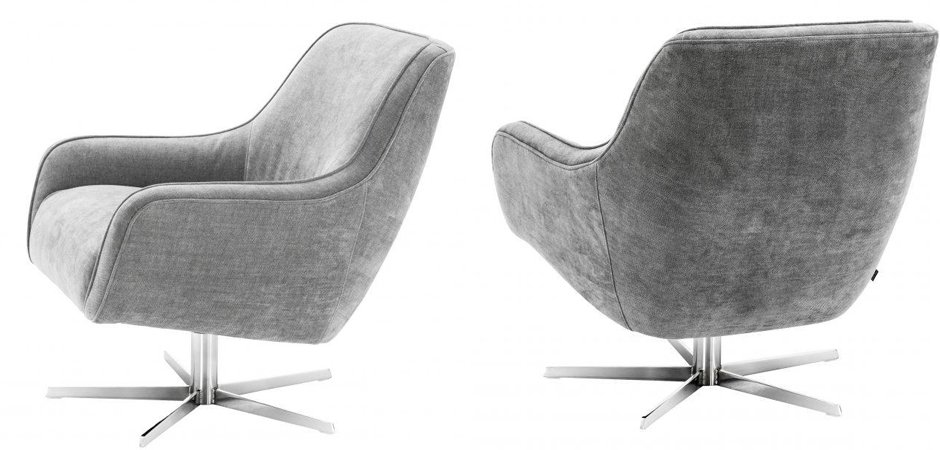 Кресло Eichholtz Swivel Chair Serena Grey Кресло Eichholtz Swivel Chair Serena Grey - Loft-Concept в Брянске