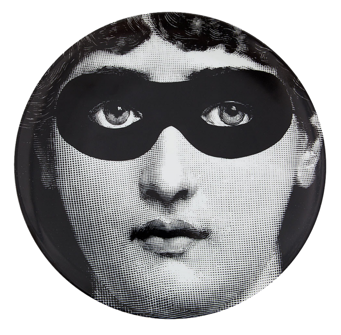 Декоративная тарелка Fornasetti 022 Черный в Брянске | Loft Concept 