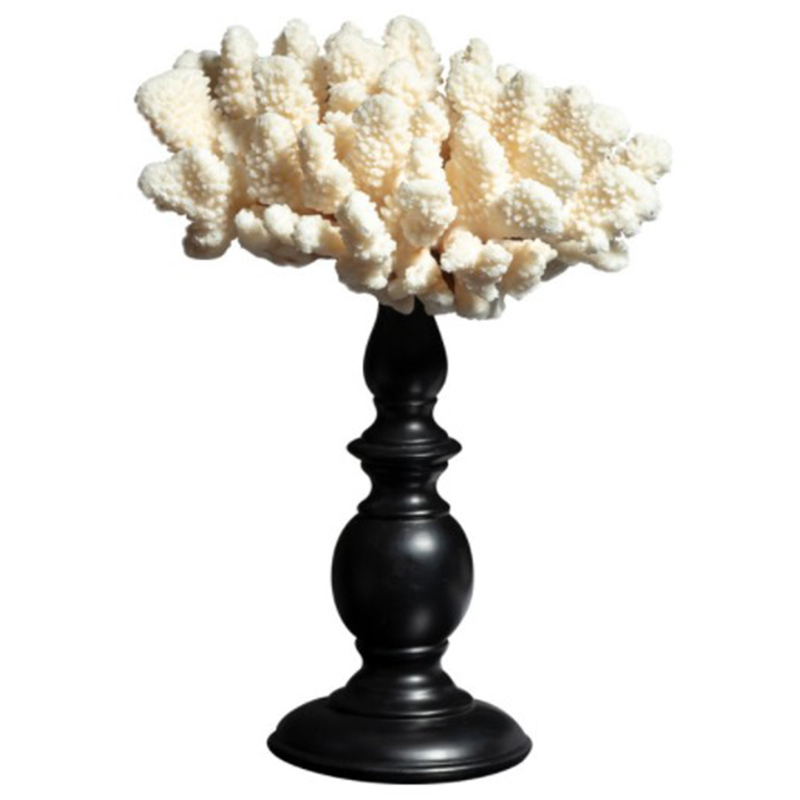 Статуэтка White Coral Decor Белый Черный Статуэтка White Coral Decor Белый Черный в Брянске | Loft Concept