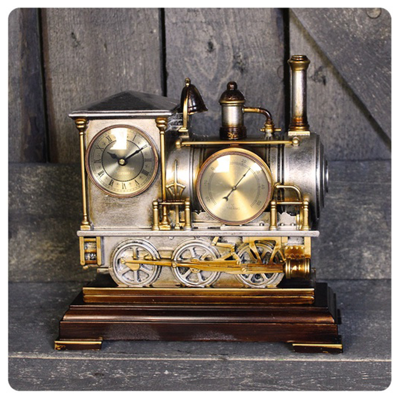 Часы Locomotive Clock Золотой Серебряный Часы Locomotive Clock Золотой Серебряный в Брянске | Loft Concept