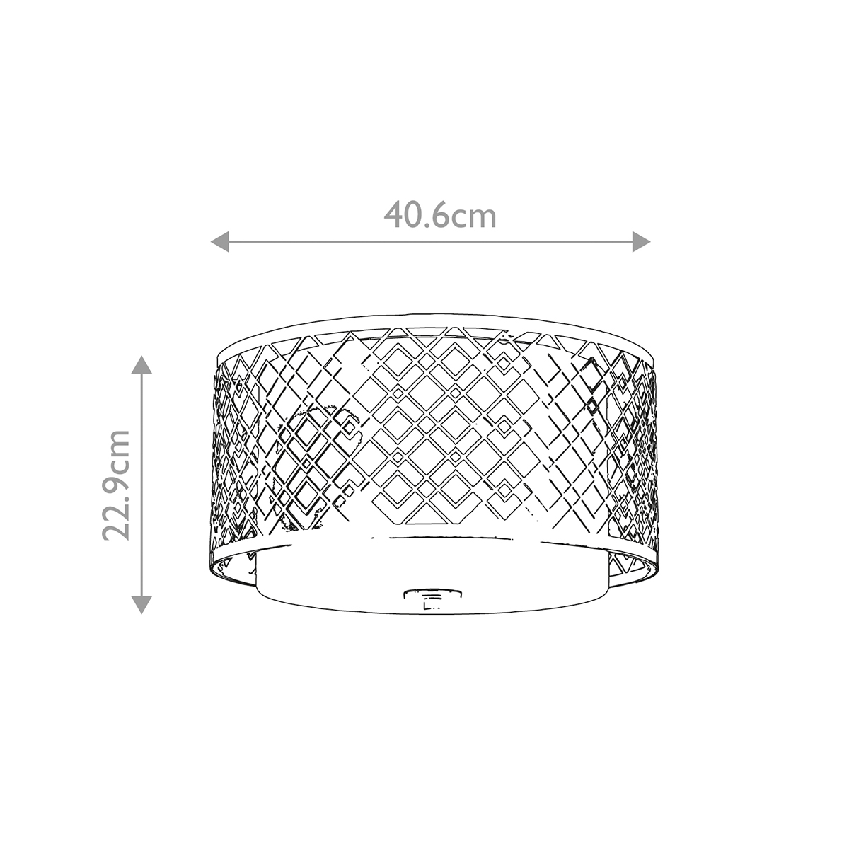 Потолочный светильник золотого цвета с каркасом в виде геометрических ромбов Elstead Lighting в Брянске