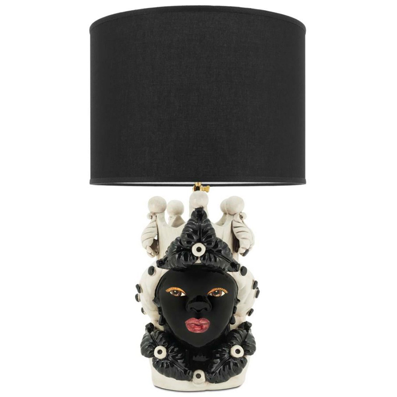 Настольная лампа Table Lamp Moro Lady Eve Black Белый Черный Настольная лампа Table Lamp Moro Lady Eve Black Белый Черный в Брянске | Loft Concept