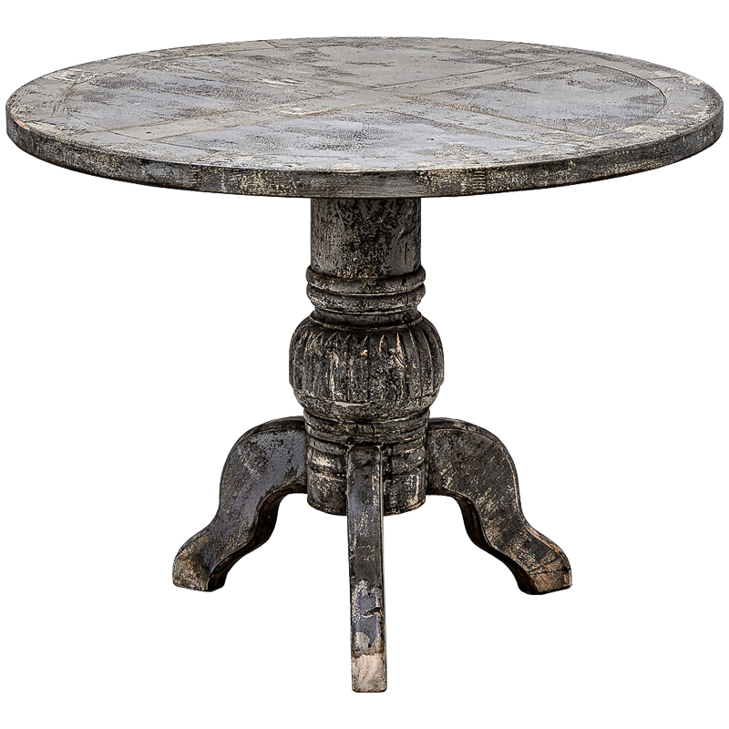 Обеденный стол Estela Dinner Table Винтажный черный Обеденный стол Estela Dinner Table Винтажный черный в Брянске | Loft Concept