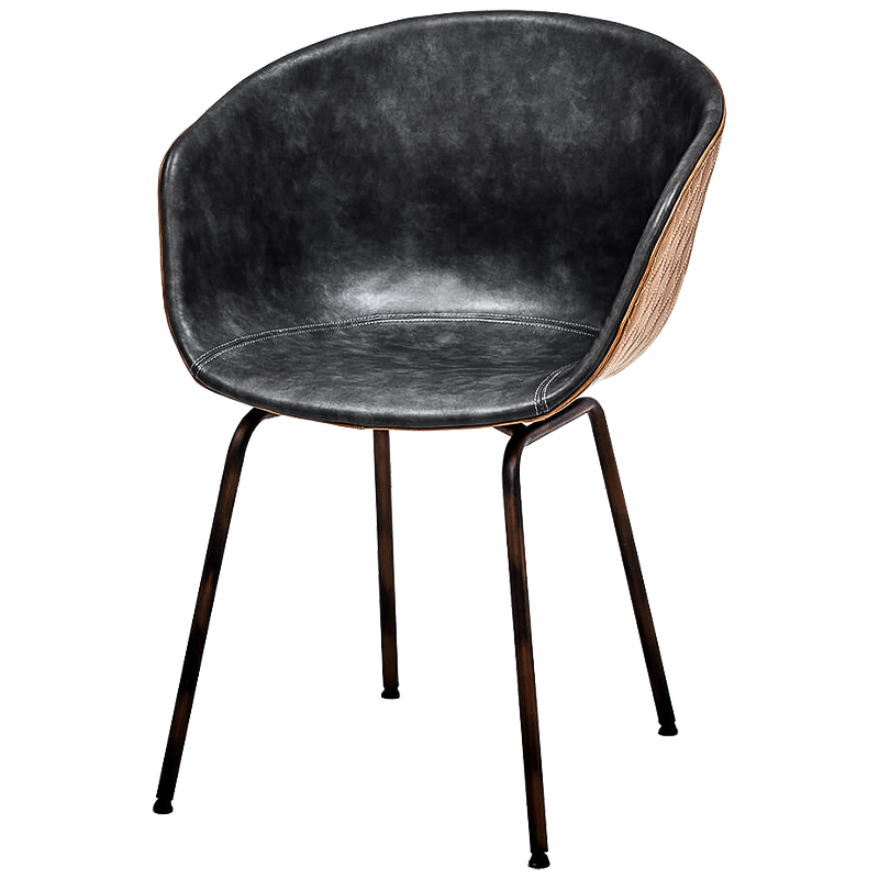 Стул Combi Caramel and Graphite Stool Черный Карамель Темная бронза Стул Combi Caramel and Graphite Stool Черный Карамель Темная бронза в Брянске | Loft Concept
