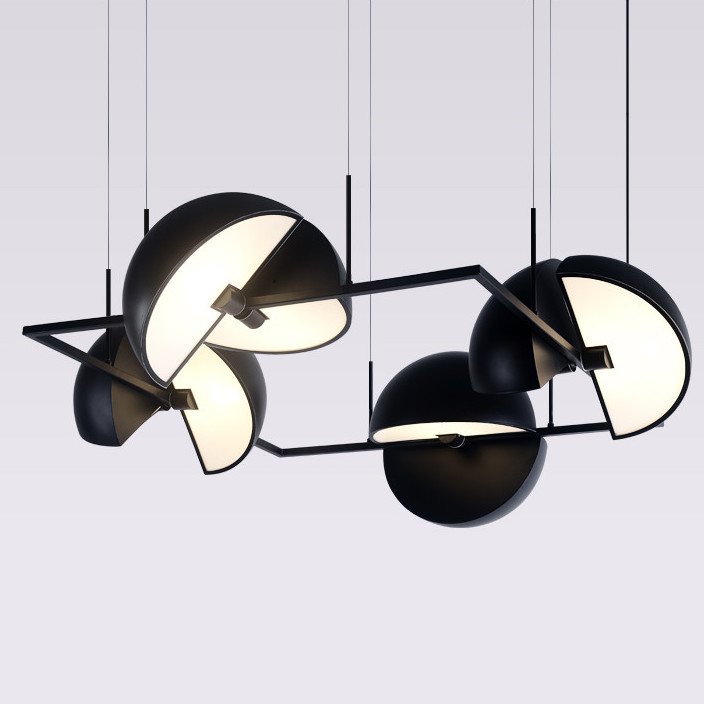 Подвесной светильник Trapeze Quartette by oblure Черный в Брянске | Loft Concept 