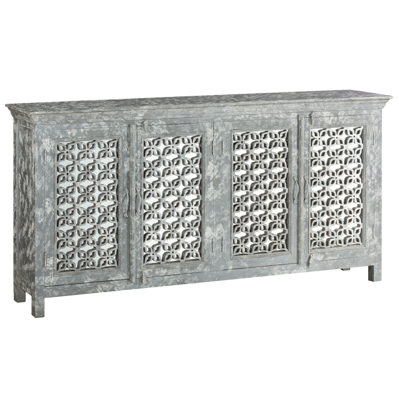 Комод в стиле прованс с декорированным резным фасадом Asger Provence Chest of Drawers Серый Комод в стиле прованс с декорированным резным фасадом Asger Provence Chest of Drawers Серый в Брянске | Loft Concept
