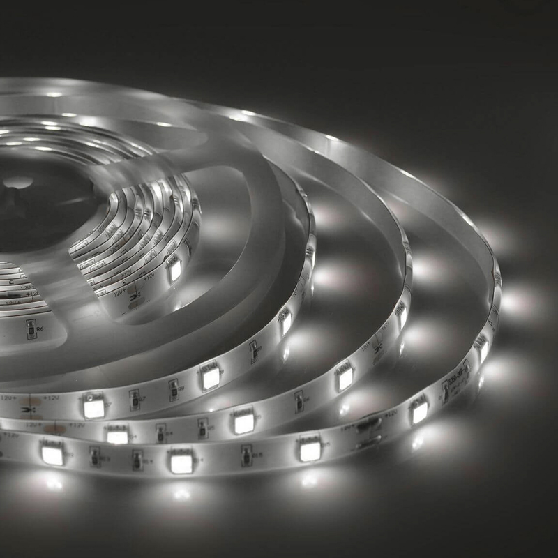 Светодиодная влагозащищенная лента 7,2W/m 30Led/m 5050SMD дневной белый 5M Белый Светодиодная влагозащищенная лента 7,2W/m 30Led/m 5050SMD дневной белый 5M Белый в Брянске | Loft Concept