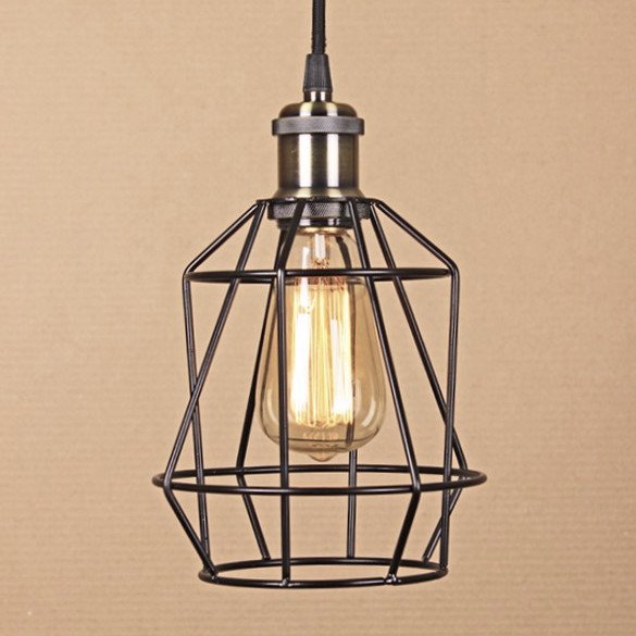 Подвесной светильник Wire Cage Pendant Pripl Black Черный Подвесной светильник Wire Cage Pendant Pripl Black Черный в Брянске | Loft Concept