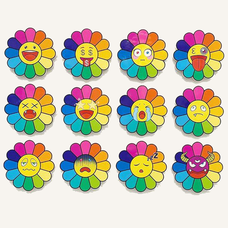 Арт-объекты на стену веселые цветы Takashi Murakami flower Мульти Арт-объекты на стену веселые цветы Takashi Murakami flower Мульти в Брянске | Loft Concept