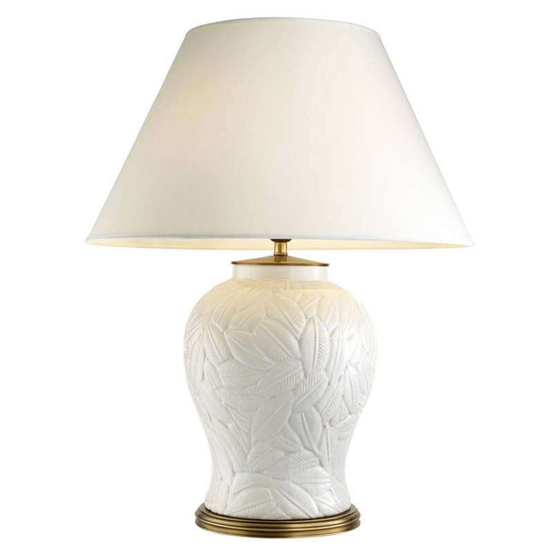 Настольная лампа Eichholtz Table Lamp Cyprus White Белый Латунь Античная полированная Настольная лампа Eichholtz Table Lamp Cyprus White Белый Латунь Античная полированная в Брянске | Loft Concept