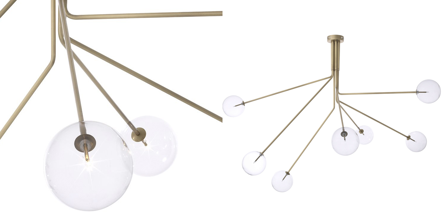 Люстра Eichholtz Chandelier Topaz Brass - фото