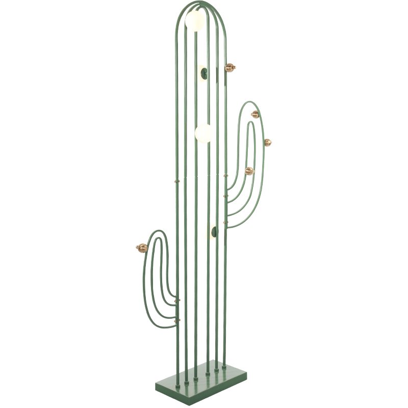 CACTUS Напольный светильник в виде кактуса Зеленый Золотой CACTUS Напольный светильник в виде кактуса Зеленый Золотой в Брянске | Loft Concept