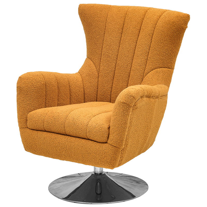 Кресло Reynold Armchair Горчичный Хром Кресло Reynold Armchair Горчичный Хром в Брянске | Loft Concept