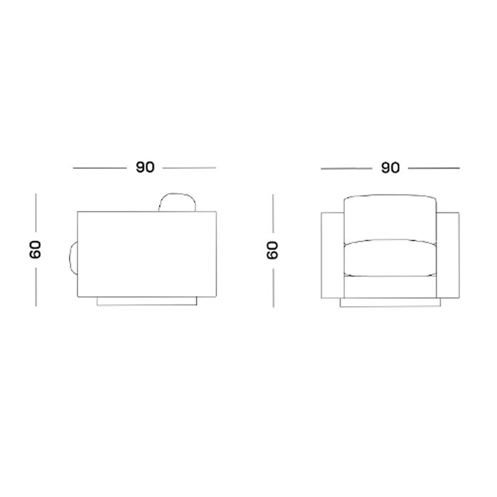 Дизайнерское кожаное кресло Poltronova Saratoga Armchair в Брянске