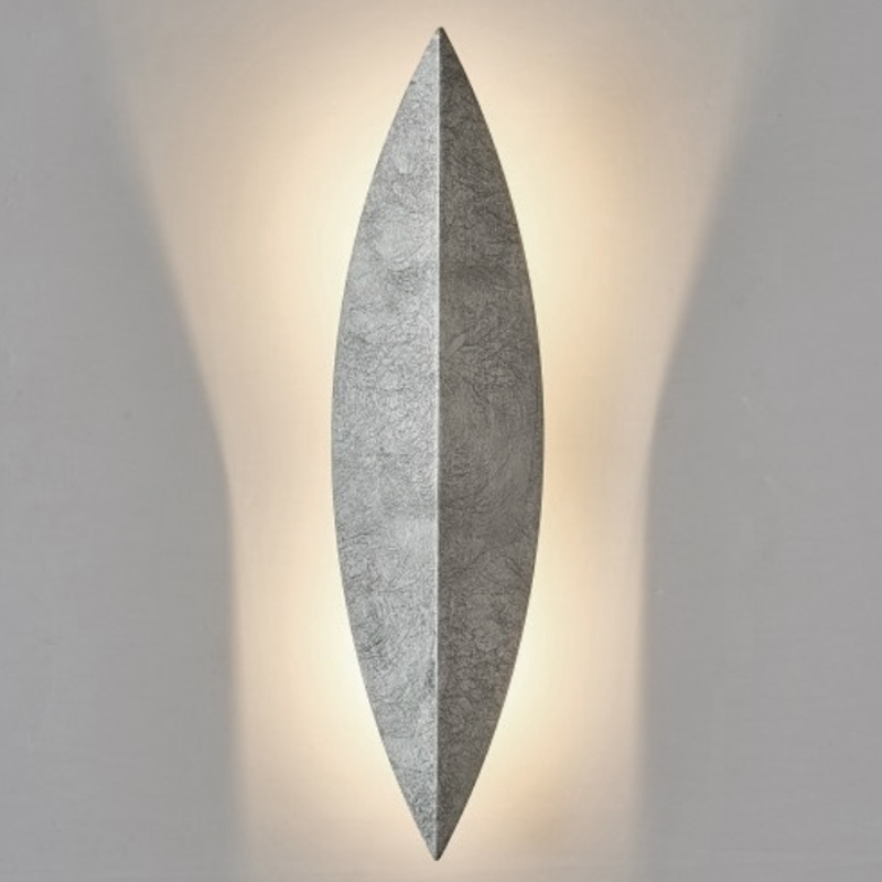 Art Deco Leaf Wall Lamp Silver Серебряный Art Deco Leaf Wall Lamp Silver Серебряный в Брянске | Loft Concept