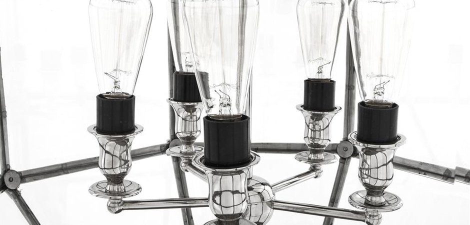 Люстра Lantern Owen Nickel L - фото №2