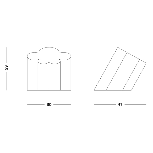 Настольная дизайнерская лампа Poltronova Passiflora Yellow Table Lamp в Брянске