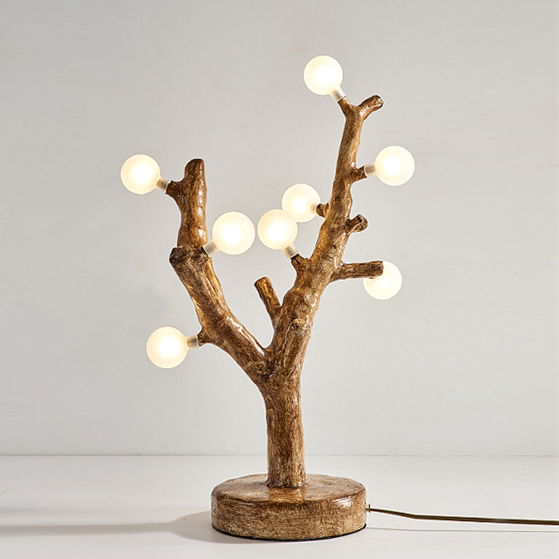 Настольная лампа Tree branch Table Lamp Коричневый Белый Настольная лампа Tree branch Table Lamp Коричневый Белый в Брянске | Loft Concept