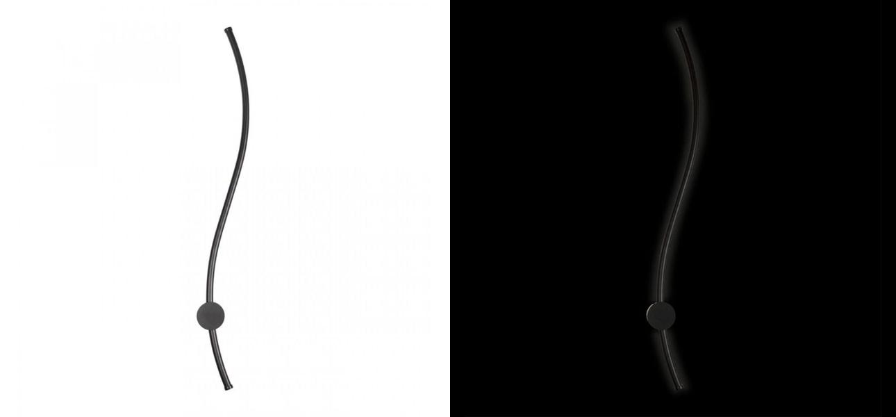 Светодиодное бра Curved Line Черный - фото