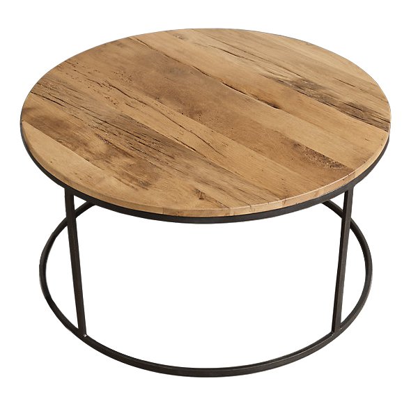 Стол Loft Wooden Round Белый дуб Стол Loft Wooden Round Белый дуб в Брянске | Loft Concept