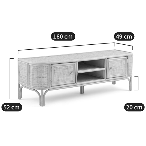 ТВ-тумба из плетеного ротанга Simone Rattan TV Stand в Брянске