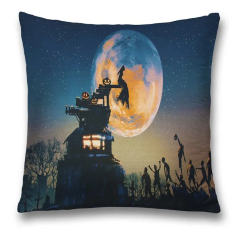 Подушка Halloween Rise Zombie Черный Синий Подушка Halloween Rise Zombie Черный Синий в Брянске | Loft Concept