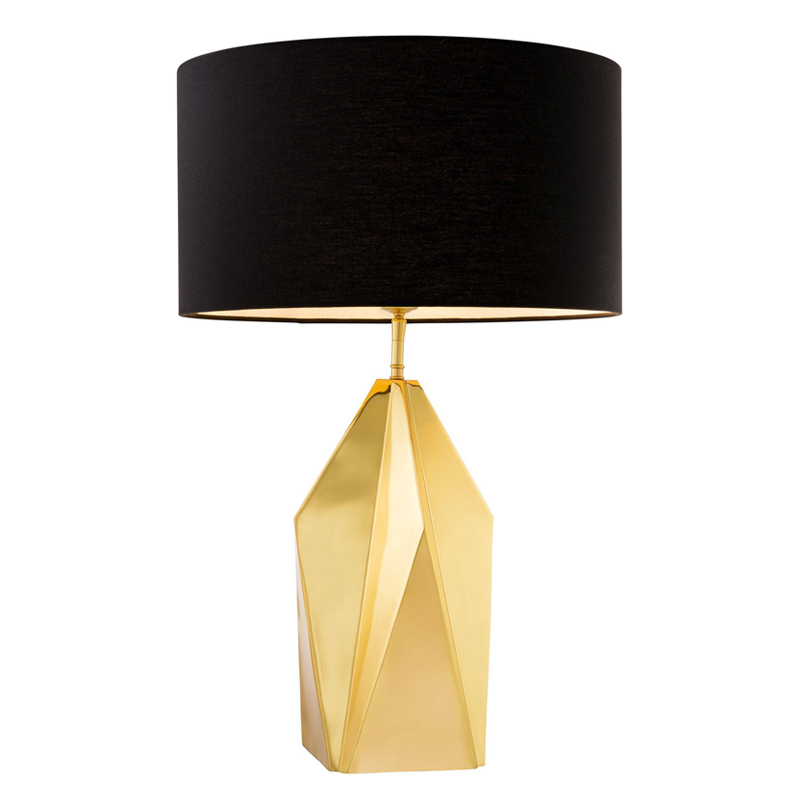 Настольная лампа Eichholtz Table Lamp Setai brass Латунь Черный в Брянске | Loft Concept 