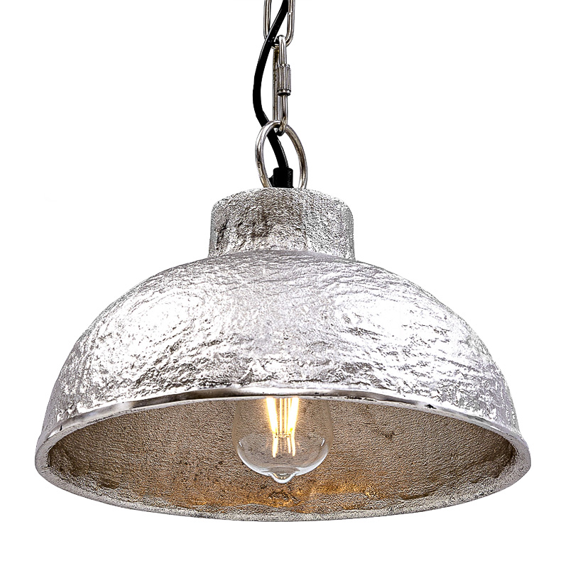Подвесной светильник Rough Silver Pendant II Серебряный Подвесной светильник Rough Silver Pendant II Серебряный в Брянске | Loft Concept