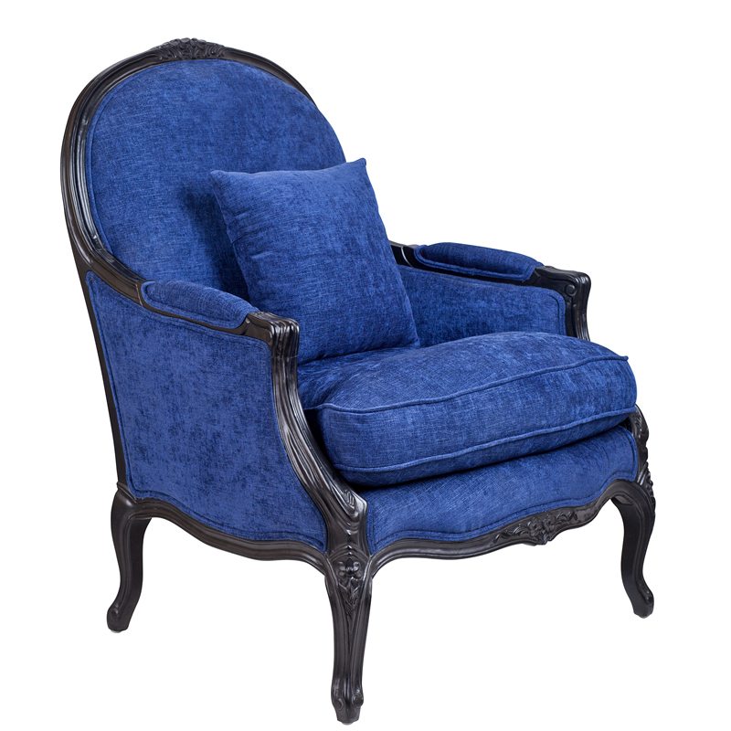 Кресло Bernard Armchair blue Синий Кресло Bernard Armchair blue Синий в Брянске | Loft Concept