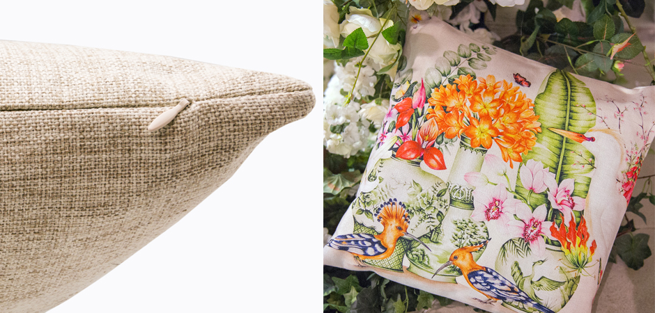 Декоративная подушка Hoopoes and Flowers Pillow Декоративная подушка Hoopoes and Flowers Pillow - Loft-Concept в Брянске