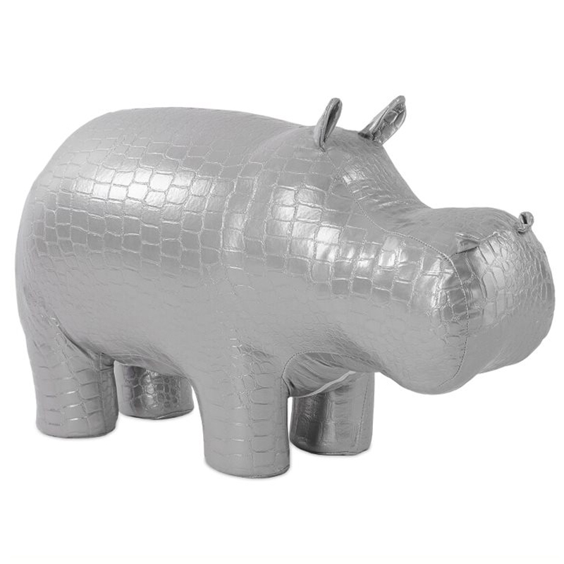 Пуф Бегемот Poof Hippo silver Серебряный Пуф Бегемот Poof Hippo silver Серебряный в Брянске | Loft Concept