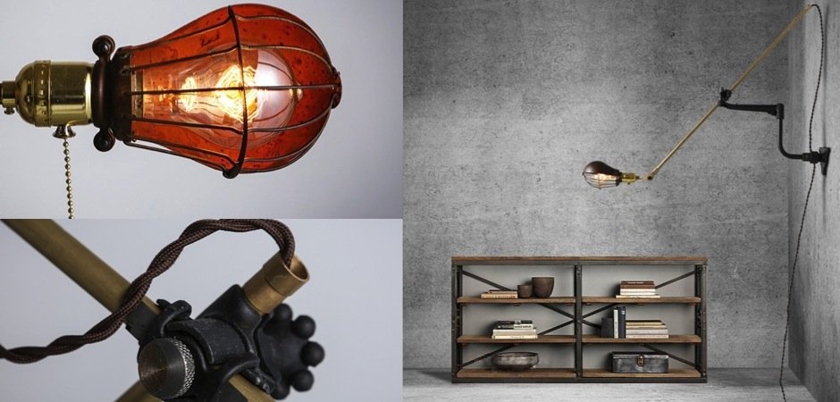 Настенный светильник Steampunk Extension Pole Bra Настенный светильник Steampunk Extension Pole Bra - Loft-Concept в Брянске