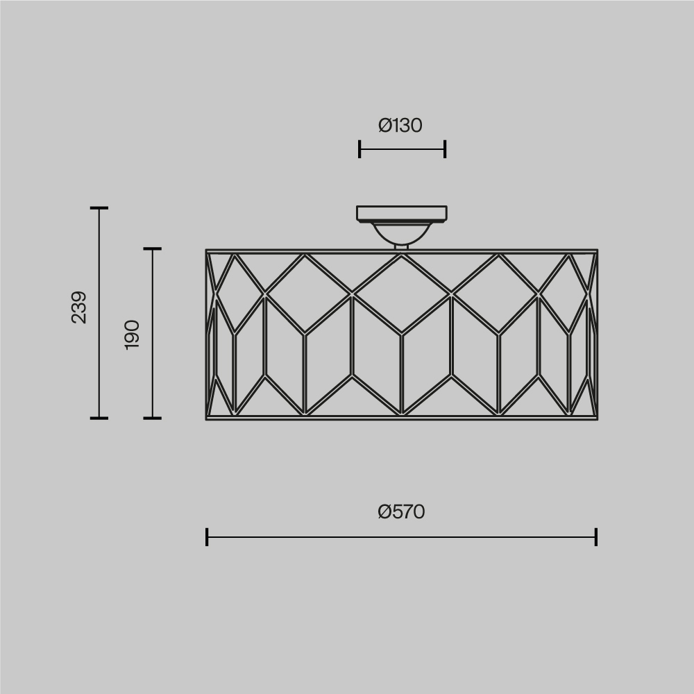 Потолочный светильник Messina Е27 в Брянске