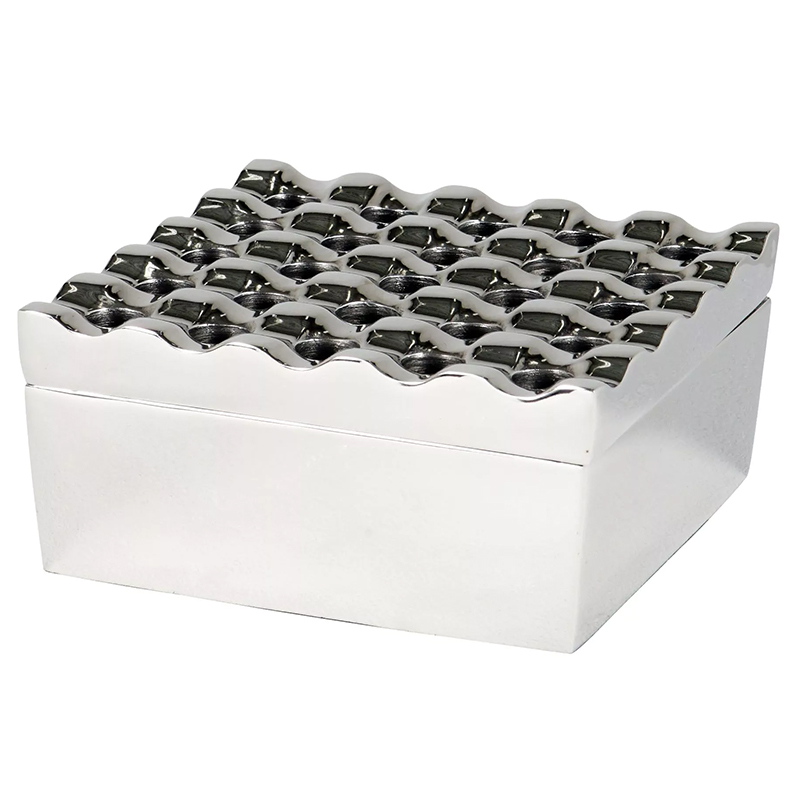 Пепельница Eichholtz Ashtray Deluxe Nickel Никель Пепельница Eichholtz Ashtray Deluxe Nickel Никель в Брянске | Loft Concept