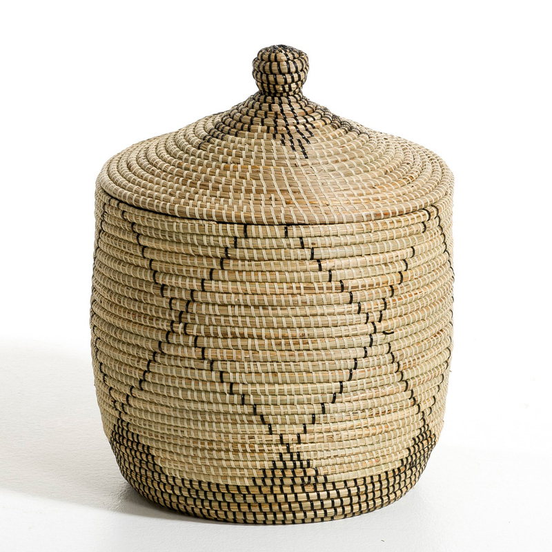Ваза с крышкой Wicker Vase With Lid  в Брянске | Loft Concept 
