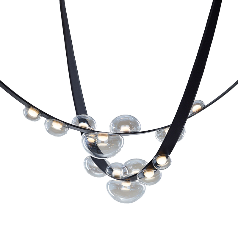 Drops Lamp Черный матовый Светло-серый Drops Lamp Черный матовый Светло-серый в Брянске | Loft Concept
