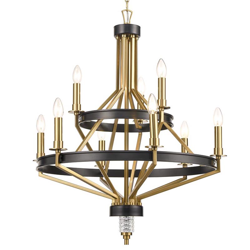 Люстра Fainela Chandelier 71 Латунь Черный Люстра Fainela Chandelier 71 Латунь Черный в Брянске | Loft Concept