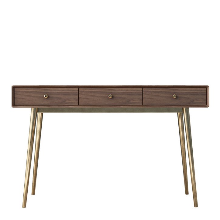 Консоль Walnut console Орех Глянцевое золото Консоль Walnut console Орех Глянцевое золото в Брянске | Loft Concept