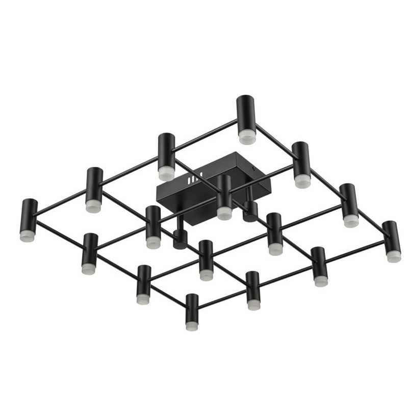 Потолочный светильник Rigor & Conciseness Lighting Round Plafond Black Белый Черный Потолочный светильник Rigor & Conciseness Lighting Round Plafond Black Белый Черный в Брянске | Loft Concept