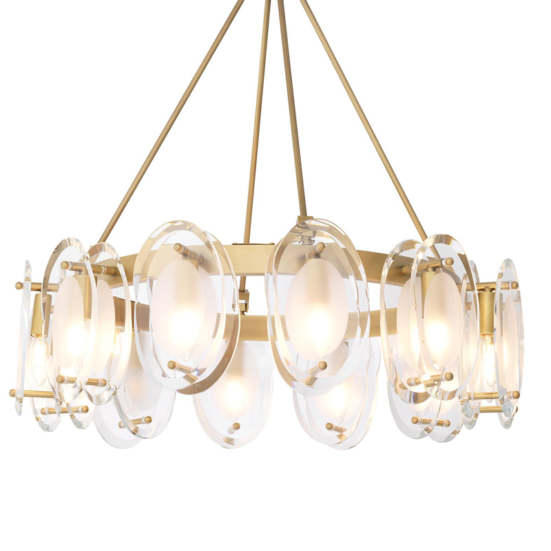 Люстра Eichholtz Chandelier Sublime Латунь Античная полированная Прозрачный Люстра Eichholtz Chandelier Sublime Латунь Античная полированная Прозрачный в Брянске | Loft Concept