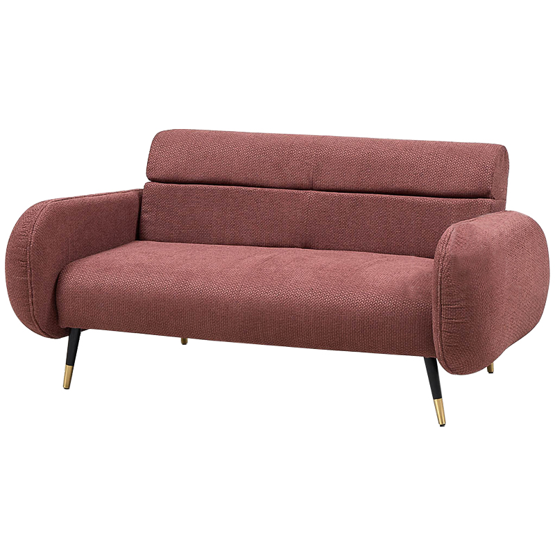 Диван Hebert Sofa Red M Красный Красный Черный Латунь Диван Hebert Sofa Red M Красный Красный Черный Латунь в Брянске | Loft Concept