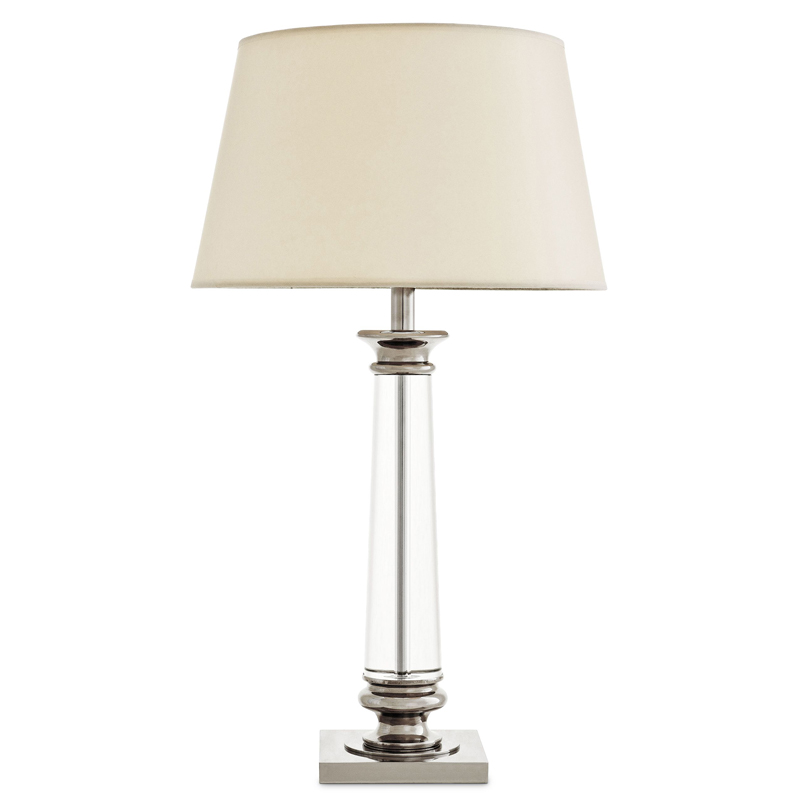 Настольная лампа Eichholtz Table Lamp Dylan Прозрачный Кремовый Никель Настольная лампа Eichholtz Table Lamp Dylan Прозрачный Кремовый Никель в Брянске | Loft Concept