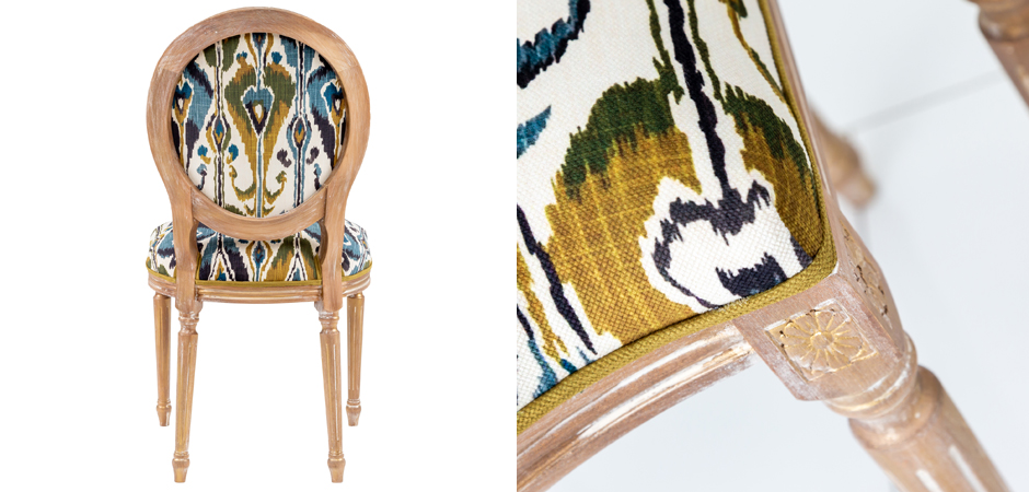 Стул Ikat Pattern с овальной спинкой Стул Ikat Pattern с овальной спинкой - Loft-Concept в Брянске