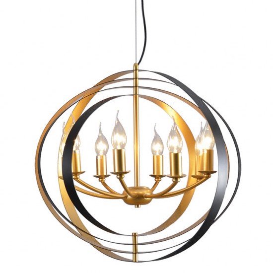 Люстра Spherium Chandelier Черный Золотой Люстра Spherium Chandelier Черный Золотой в Брянске | Loft Concept