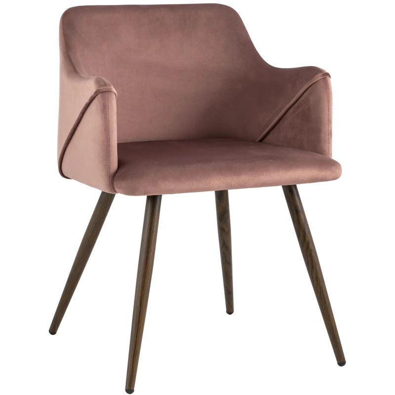 Стул Monarch Chair Пепельно-Розовый Велюр Розовый пастельный Коричневый Стул Monarch Chair Пепельно-Розовый Велюр Розовый пастельный Коричневый в Брянске | Loft Concept