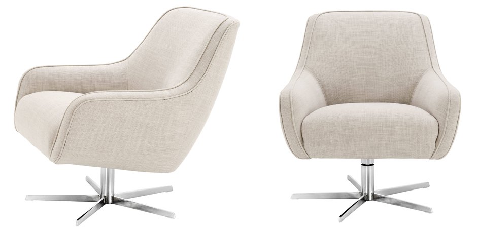 Кресло Eichholtz Swivel Chair Serena Natural Кресло Eichholtz Swivel Chair Serena Natural - Loft-Concept в Брянске