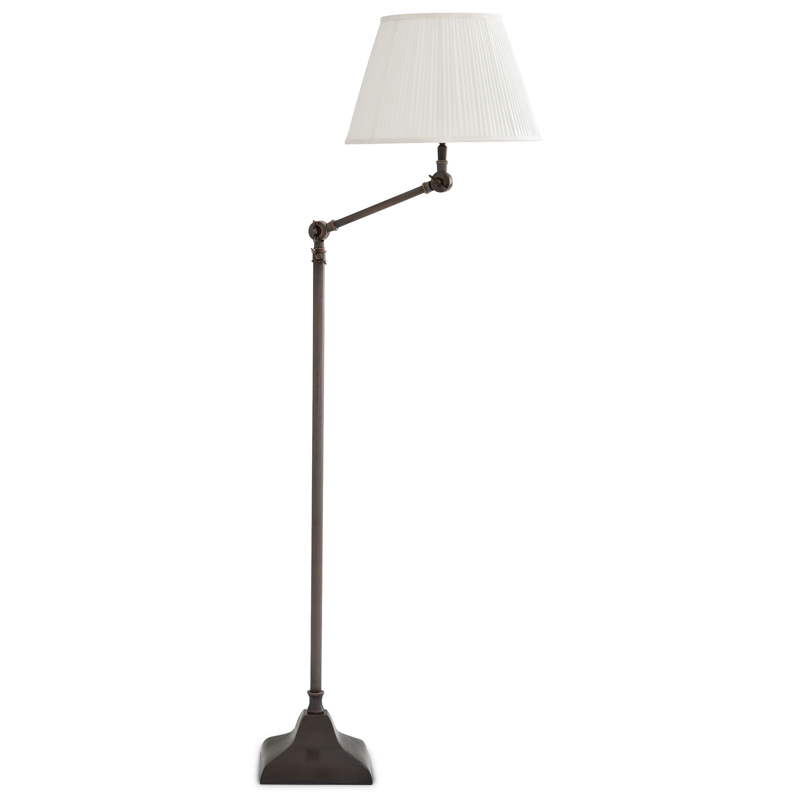 Торшер Eichholtz Floor Lamp Medea Темная бронза Белый Торшер Eichholtz Floor Lamp Medea Темная бронза Белый в Брянске | Loft Concept